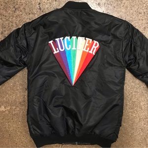 Kenneth Anger “Lucifer Rising” Bomber Jacket- Black